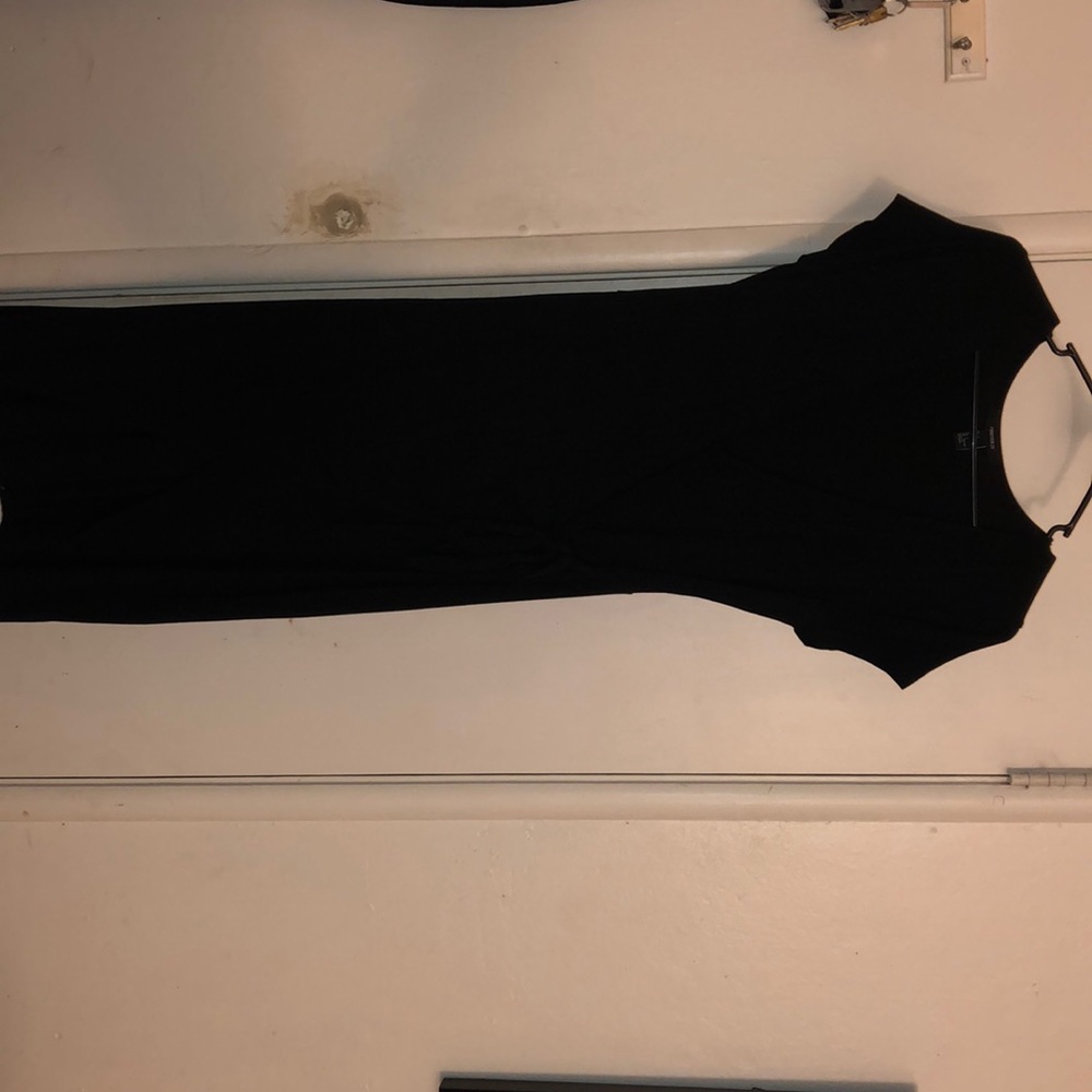 Black wrap dress